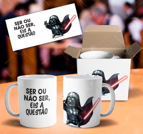 Caneca Star Wars Darth Vader + Caixinha Mod 006