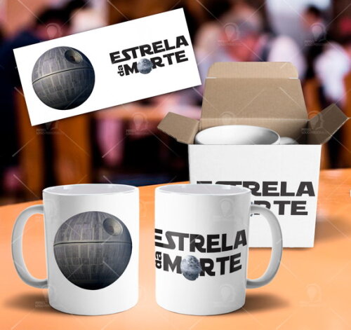 Caneca Star Wars Estrela da Morte + Caixinha