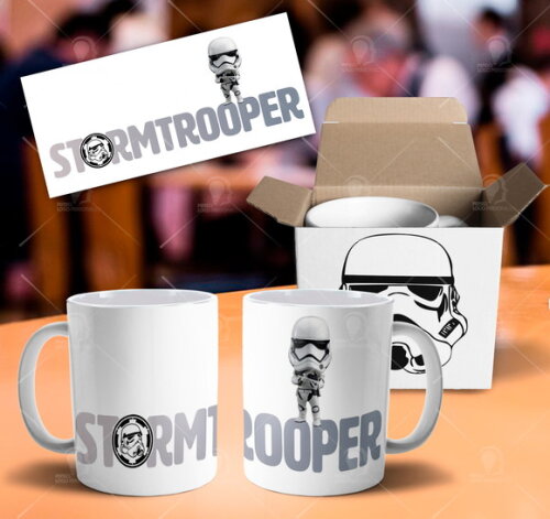 Caneca Star Wars Stormtrooper + Caixinha personalizada
