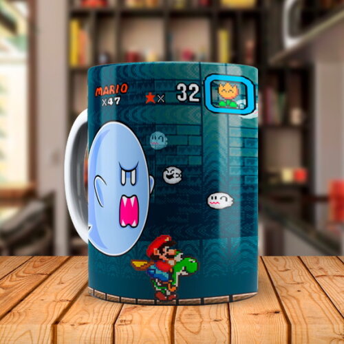 Caneca Super Mário Personalizado com Nome