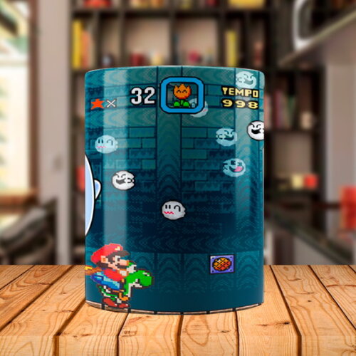 Caneca Super Mário Personalizado com Nome