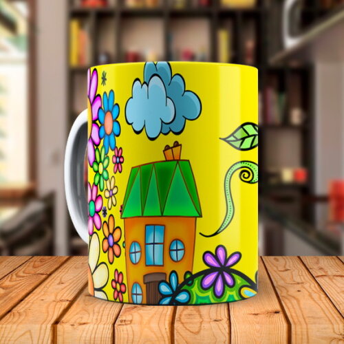 Caneca Te Amo Mãe com Nome Personalizado