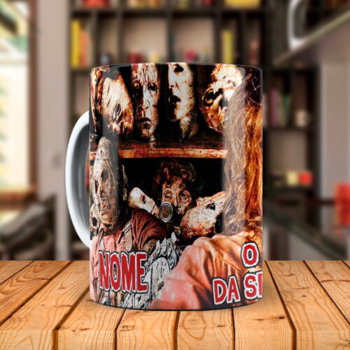 Caneca Terror Massacre da Serra Elétrica com Nome