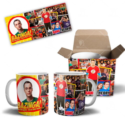 Caneca The Big Theory Série + Caixa Personalizada Mod 03