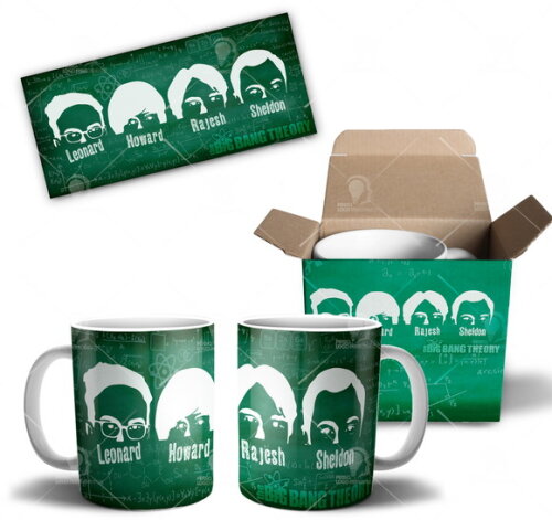 Caneca The Big Theory Série + Caixa Personalizada Mod 06