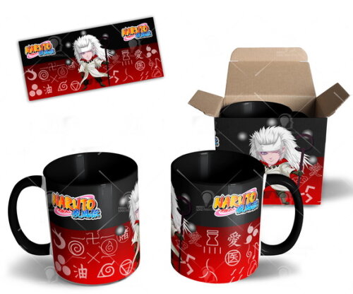 Caneca Uchiha Madara jinchuuriki Anime Naruto + Caixinha