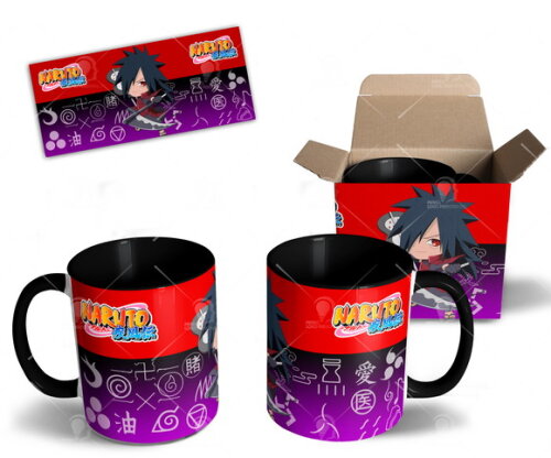 Caneca Uchiha Madara Anime Naruto + Caixinha