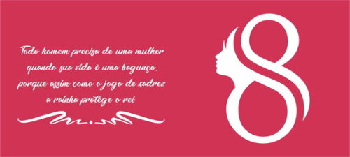 Kit 10 Canecas - Dia Internacional da Mulher 8 de Março