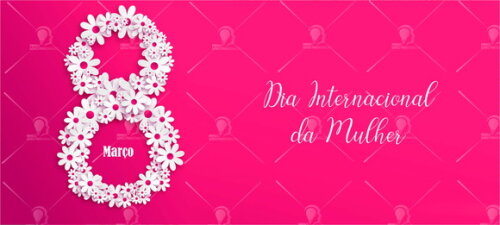 Kit 10 Canecas - Dia Internacional da Mulher 8 de Março