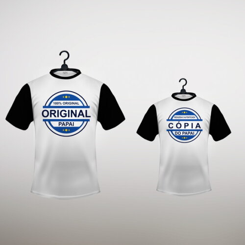 Kit 2 Camisetas Pai E Filho Vários Modelos - Mod 007