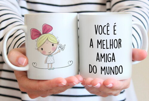 Kit 2 Canecas - Melhor Amiga do Mundo