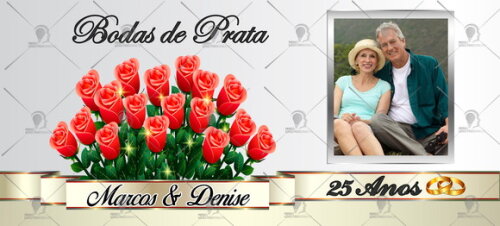 Kit 2 Canecas Mágicas Bodas de Prata com Foto + Caixinha
