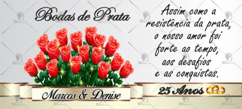 Kit 2 Canecas Mágicas Bodas de Prata + Caixinha