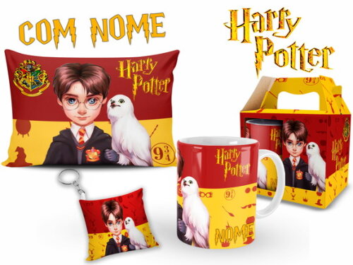 Kit Personalizado Harry Potter com Nome