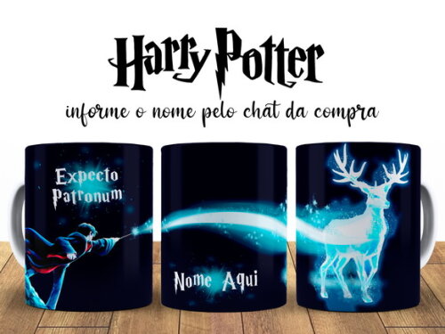 Kit Personalizado Harry Potter Expecto Patronum com Nome
