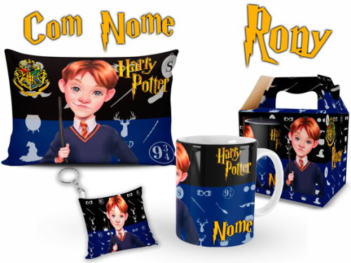 Kit Personalizado Harry Potter Rony com Nome