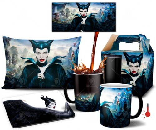 Kit personalizado Malévola Filme Disney