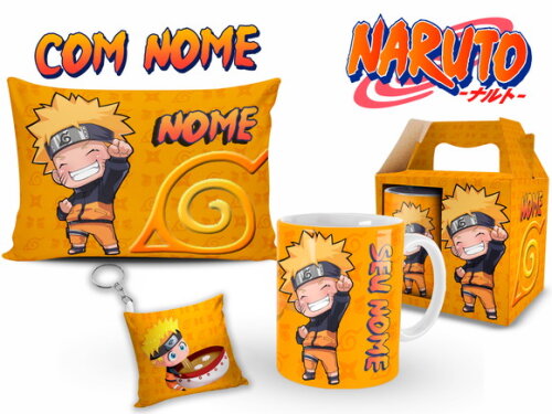 Kit Personalizado Naruto com Nome