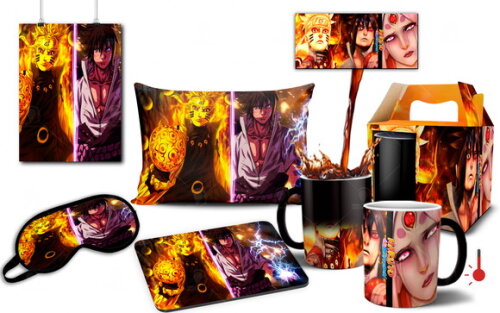 Kit personalizado Naruto e Sasuke vs Kaguya Otsutsuki
