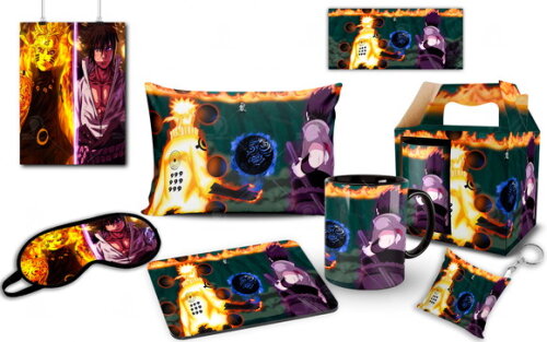 Kit personalizado Naruto e Sasuke vs Uchiha Madara