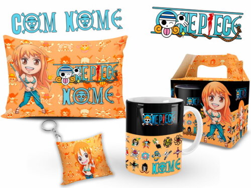 Kit Personalizado One Piece Nami com Nome