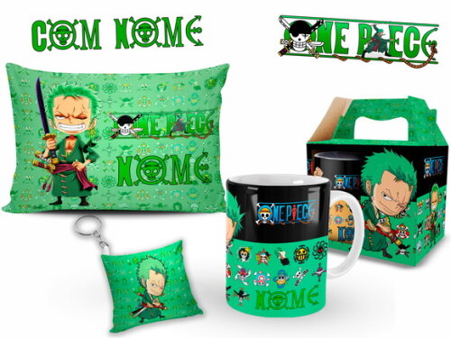Kit Personalizado One Piece Zoro com Nome