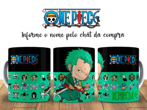 Kit Personalizado One Piece Zoro com Nome