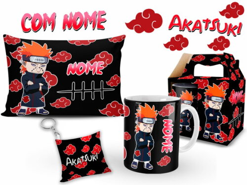 Kit Personalizado Pain Akatuski com Nome
