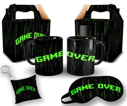 Kit Personalizado para Presente Tema Game Over #1