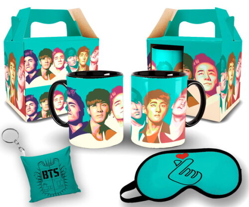 Kit Personalizado para Presente Tema Banda Bts Kpop #1