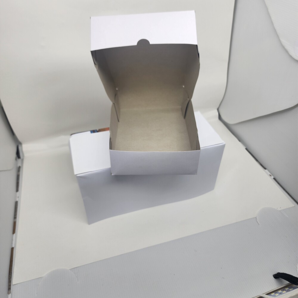 Caixa de papel cartão duplex branca 15x23x5,5