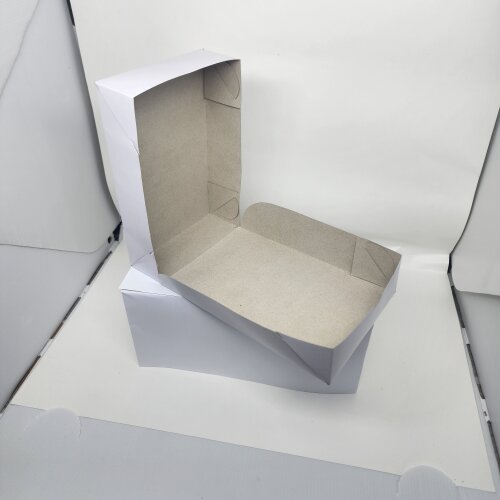 Caixa de papel cartão duplex branca 15x23x5,5