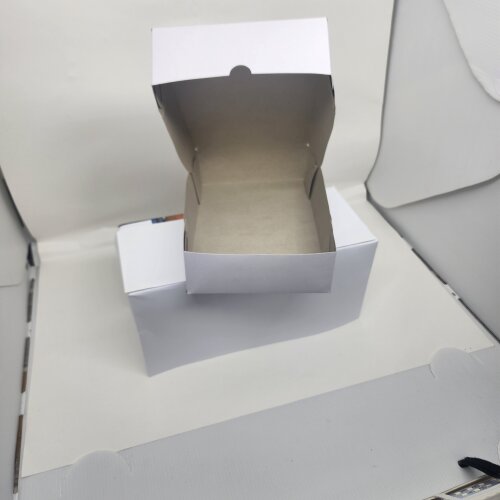 Caixa de papel cartão duplex branca 15x23x5,5