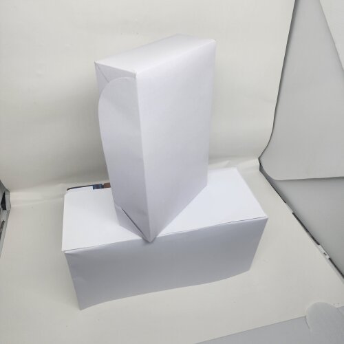 Caixa de papel cartão duplex branca 15x23x5,5