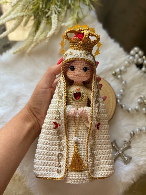 Nossa Senhora de Fátima Amigurumi