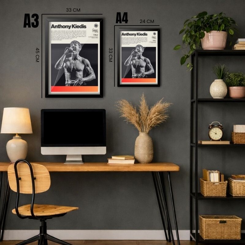 Quadro Decorativo A3 Anthony Kiedis Red Hot Chili Peppers