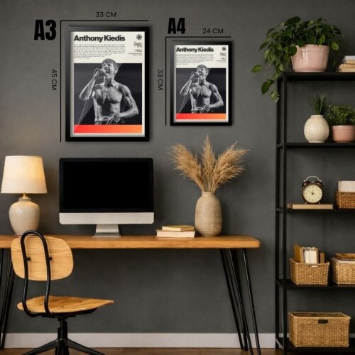 Quadro Decorativo A3 Anthony Kiedis Red Hot Chili Peppers