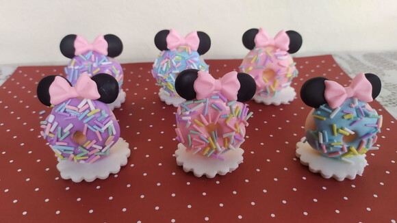 Aplique Donuts da Minnie Confeiteira