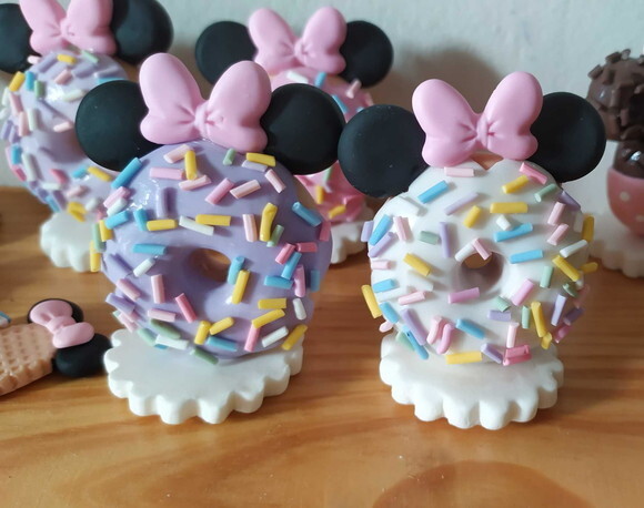 Aplique Minnie Confeiteira para Lembrancinha