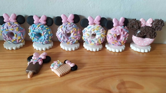Aplique Minnie Confeiteira para Lembrancinha