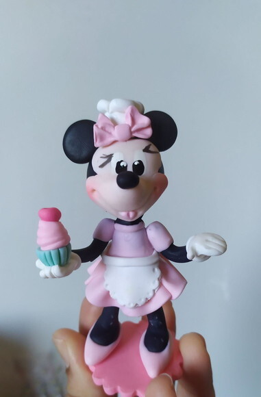 Aplique Minnie Confeiteira para Lembrancinha