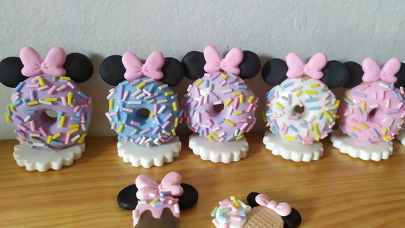 Aplique Minnie Confeiteira para Lembrancinha