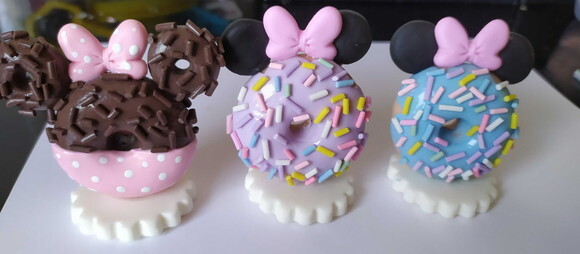 Aplique Minnie Confeiteira para Lembrancinha