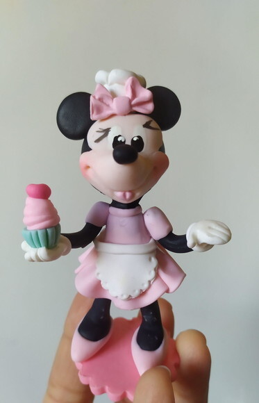 Aplique Minnie Confeiteira para Lembrancinha