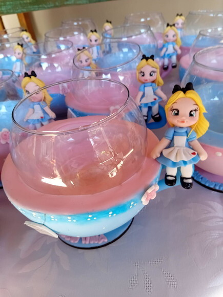 Centro de Mesa Alice no País das Maravilhas ( Porta Bombom))