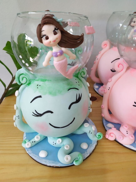 Centro de Mesa Fundo do Mar.