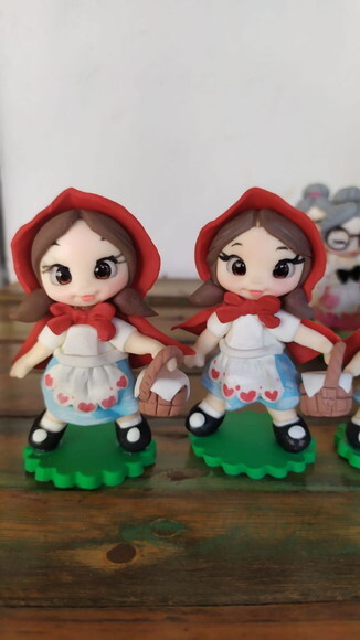 Lembrancinha Chapeuzinho Vermelho Aquarela