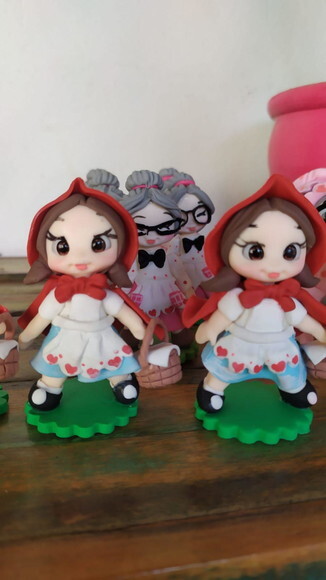 Lembrancinha Chapeuzinho Vermelho Aquarela