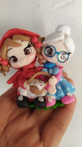 Lembrancinha,vovó e Chapeuzinho Vermelho
