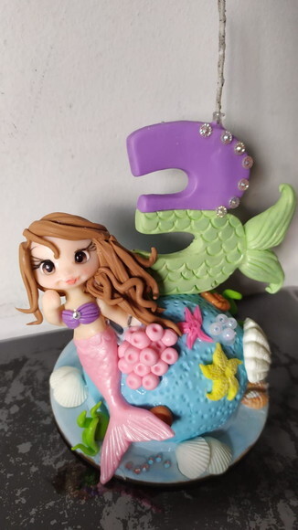 Vela Sereia em Biscuit